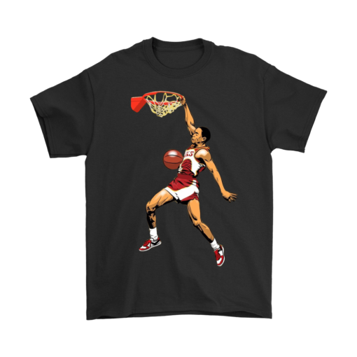 Gildan Mens T-Shirt / Black / S Spud Webb Slamdunk Shirt