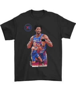 Gildan Mens T-Shirt / Black / S The 76ers Squad Shirt