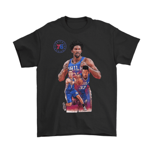 Gildan Mens T-Shirt / Black / S The 76ers Squad Shirt