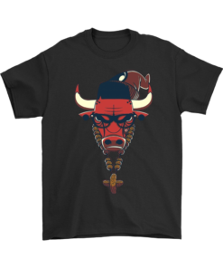 Gildan Mens T-Shirt / Black / S The Hipster Bull Shirt