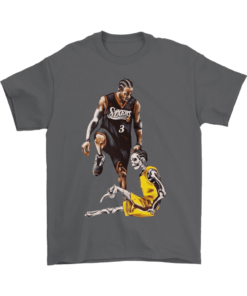 Gildan Mens T-Shirt / Charcoal / S Allen Iverson The Step Over Shirt