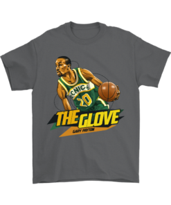 Gildan Mens T-Shirt / Charcoal / S Gary "The Glove" Payton Shirt