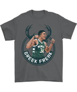 Gildan Mens T-Shirt / Charcoal / S Giannis "The Greek Freak" Antetokounmpo Sweatshirt