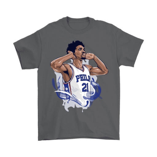 Gildan Mens T-Shirt / Charcoal / S Joel "The Process" Embiid Shirt