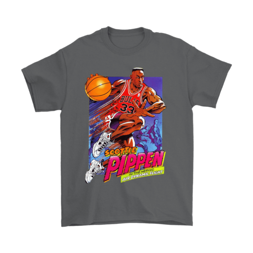 Gildan Mens T-Shirt / Charcoal / S Pippen 90's Cartoon Shirt