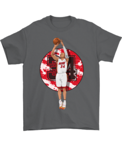 Gildan Mens T-Shirt / Charcoal / S Ray Allen Heat Shirt