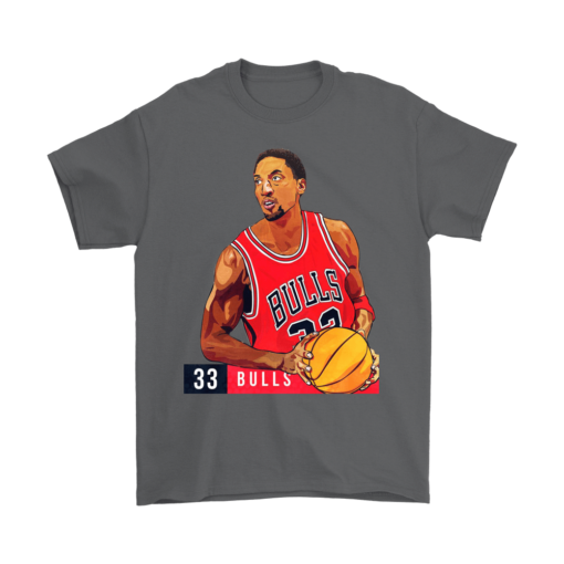 Gildan Mens T-Shirt / Charcoal / S Retro Scottie Pippen Shirt