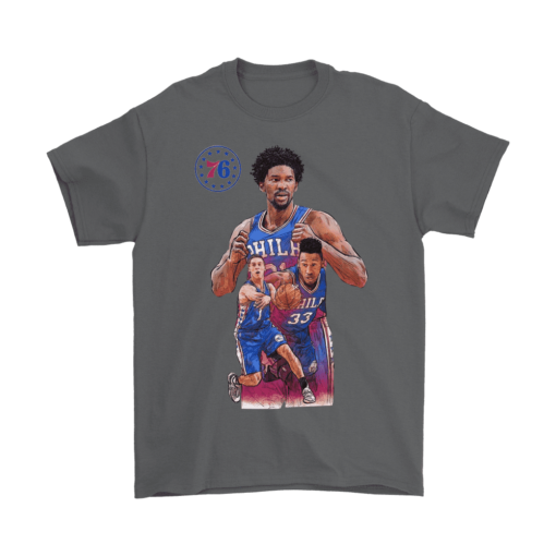 Gildan Mens T-Shirt / Charcoal / S The 76ers Squad Shirt