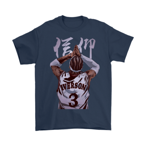 Gildan Mens T-Shirt / Navy / S Allen Iverson Shirt