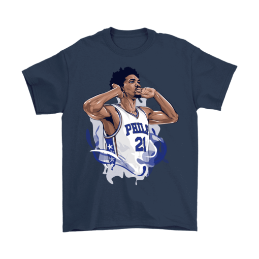 Gildan Mens T-Shirt / Navy / S Joel "The Process" Embiid Shirt