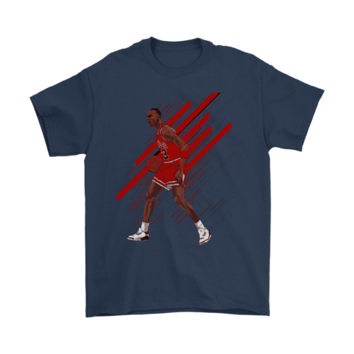 Gildan Mens T-Shirt / Navy / S **Limited Edition** Jordan Artwork Shirt