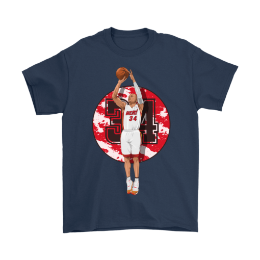 Gildan Mens T-Shirt / Navy / S Ray Allen Heat Shirt