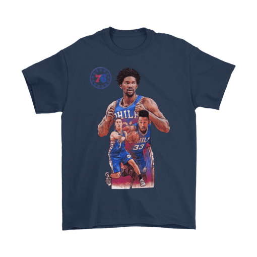 Gildan Mens T-Shirt / Navy / S The 76ers Squad Shirt