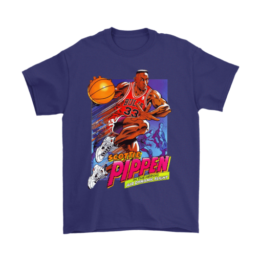 Gildan Mens T-Shirt / Purple / S Pippen 90's Cartoon Shirt