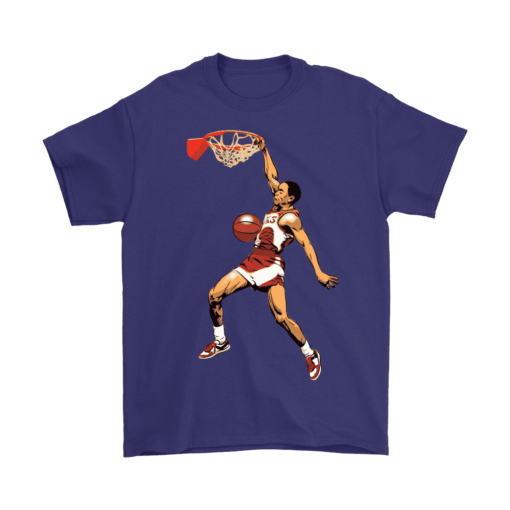 Gildan Mens T-Shirt / Purple / S Spud Webb Slamdunk Shirt