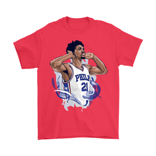 Gildan Mens T-Shirt / Red / S Joel "The Process" Embiid Shirt