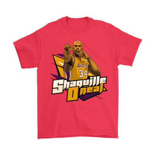 Gildan Mens T-Shirt / Red / S Shaquille O'neal Shirt