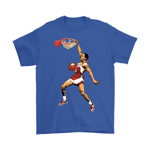 Gildan Mens T-Shirt / Royal Blue / S Spud Webb Slamdunk Shirt