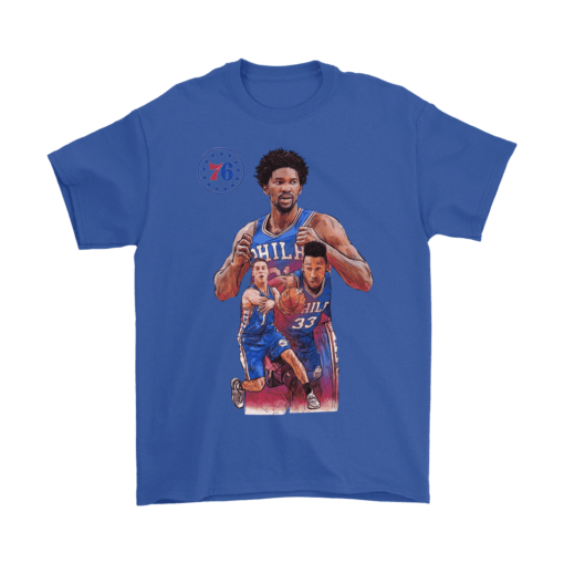 Gildan Mens T-Shirt / Royal Blue / S The 76ers Squad Shirt