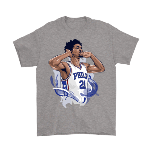 Gildan Mens T-Shirt / Sport Grey / S Joel "The Process" Embiid Shirt