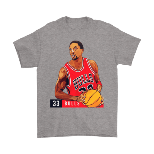 Gildan Mens T-Shirt / Sport Grey / S Retro Scottie Pippen Shirt