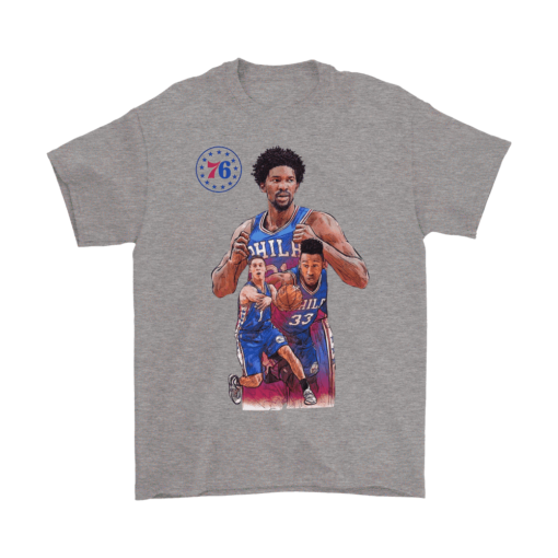 Gildan Mens T-Shirt / Sport Grey / S The 76ers Squad Shirt