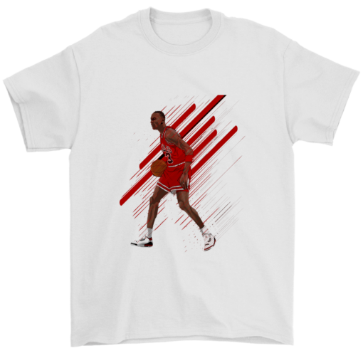 Gildan Mens T-Shirt / White / S **Limited Edition** Jordan Artwork Shirt