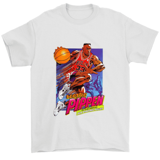 Gildan Mens T-Shirt / White / S Pippen 90's Cartoon Shirt