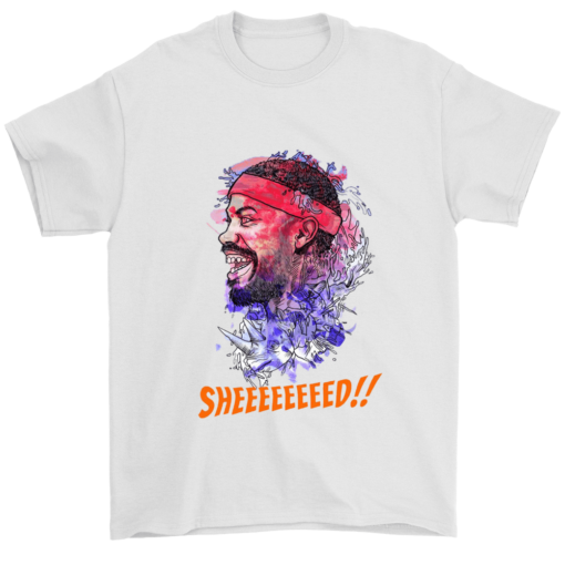 Gildan Mens T-Shirt / White / S Rasheed Wallace Watercolor Shirt