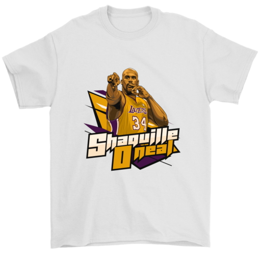 Gildan Mens T-Shirt / White / S Shaquille O'neal Shirt