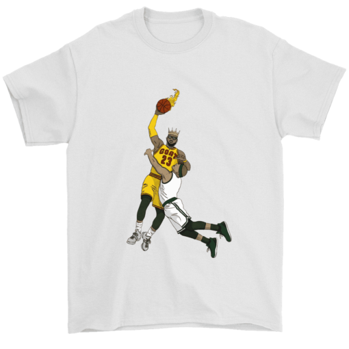 Gildan Mens T-Shirt / White / S Take me to the Finals x Lebron & Thomas Shirt