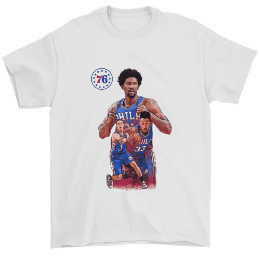 Gildan Mens T-Shirt / White / S The 76ers Squad Shirt