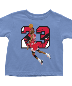 Toddler T-Shirt / Baby Blue / 2T #23 The GOAT Toddler Shirt