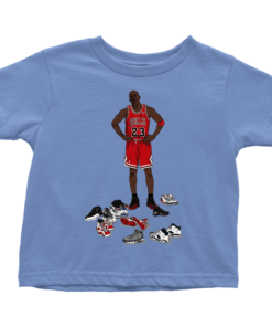 Toddler T-Shirt / Baby Blue / 2T Jordan Shoes Toddler Shirt