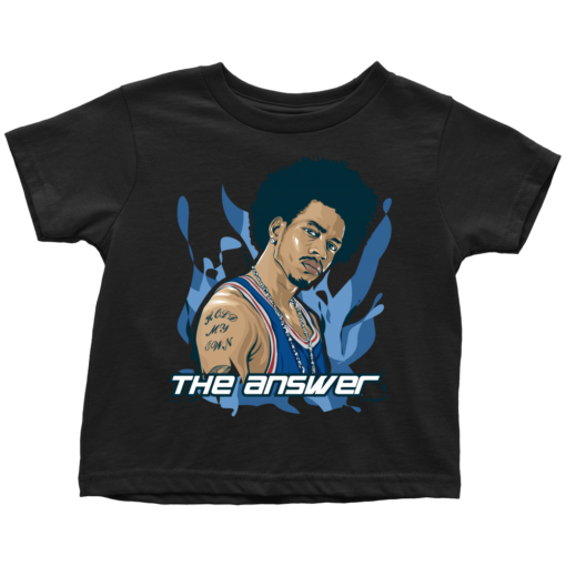 Toddler T-Shirt / Black / 2T Allen "The Answer" Iverson Toddler Shirt