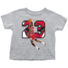 Toddler T-Shirt / Heather Grey / 2T #23 The GOAT Toddler Shirt