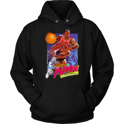 Unisex Hoodie / Black / S Pippen 90's Cartoon Hoodie