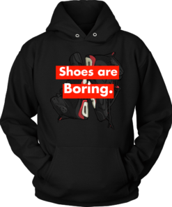 Unisex Hoodie / Black / S Shoes are Boring x J6 Retro Infrared Hoodie