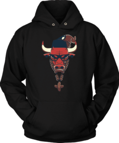 Unisex Hoodie / Black / S The Hipster Bull Hoodie