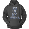 Unisex Hoodie / Charcoal / S Blue Camo Ice in my Veins Hoodies