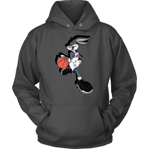 Unisex Hoodie / Charcoal / S Bugs Bunny Spacejam Hoodie