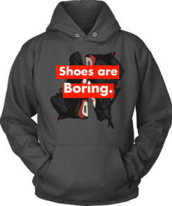 Unisex Hoodie / Charcoal / S Shoes are Boring x J6 Retro Infrared Hoodie