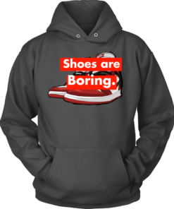 Unisex Hoodie / Charcoal / S Shoes are Boring x Jordan 1 Supreme Style Hoodie