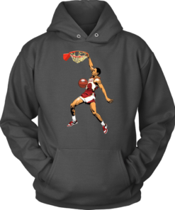 Unisex Hoodie / Charcoal / S Spud Webb Slamdunk Hoodie