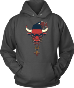 Unisex Hoodie / Charcoal / S The Hipster Bull Hoodie