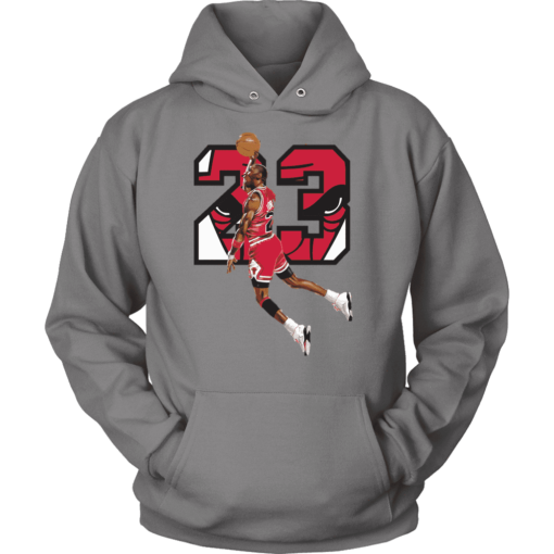 Unisex Hoodie / Grey / S #23 The GOAT Hoodie