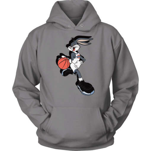 Unisex Hoodie / Grey / S Bugs Bunny Spacejam Hoodie