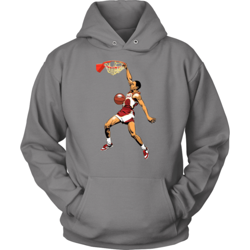 Unisex Hoodie / Grey / S Spud Webb Slamdunk Hoodie