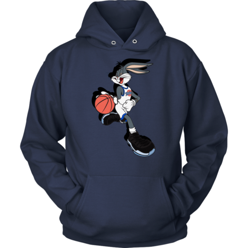 Unisex Hoodie / Navy / S Bugs Bunny Spacejam Hoodie