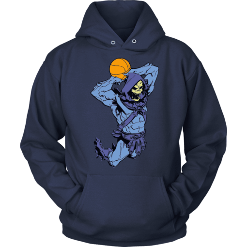 Unisex Hoodie / Navy / S Dunking Skeletor Hoodie